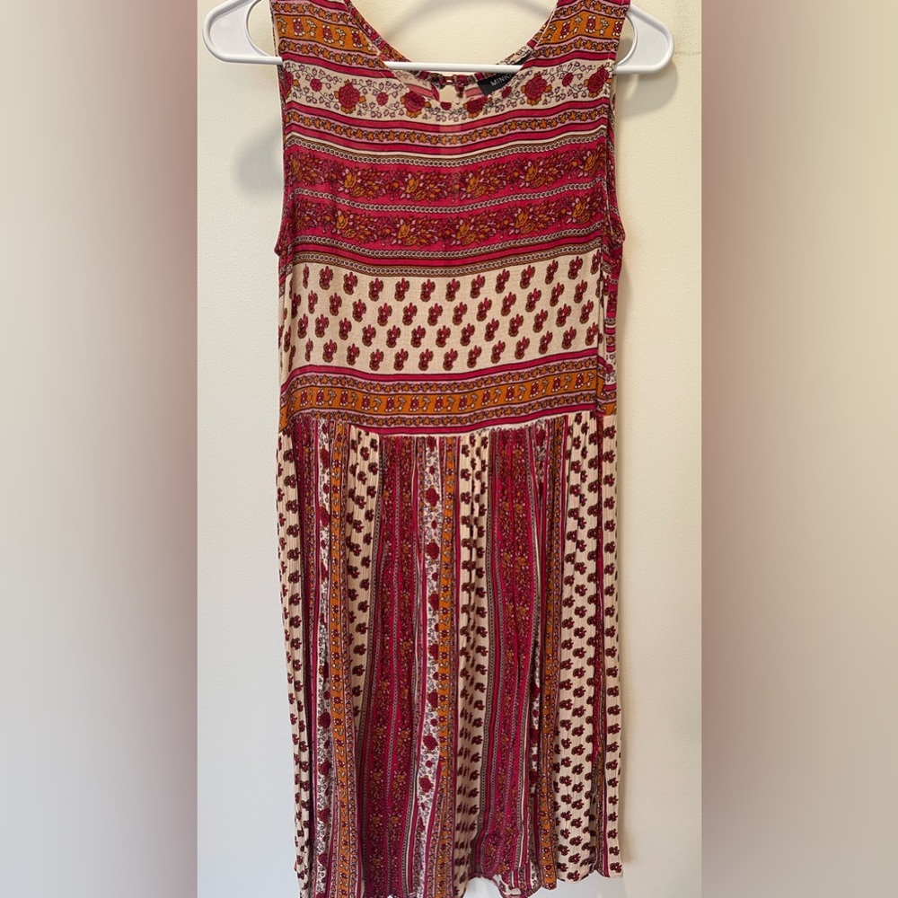 Mink Pink Floral Boho Midi Dress